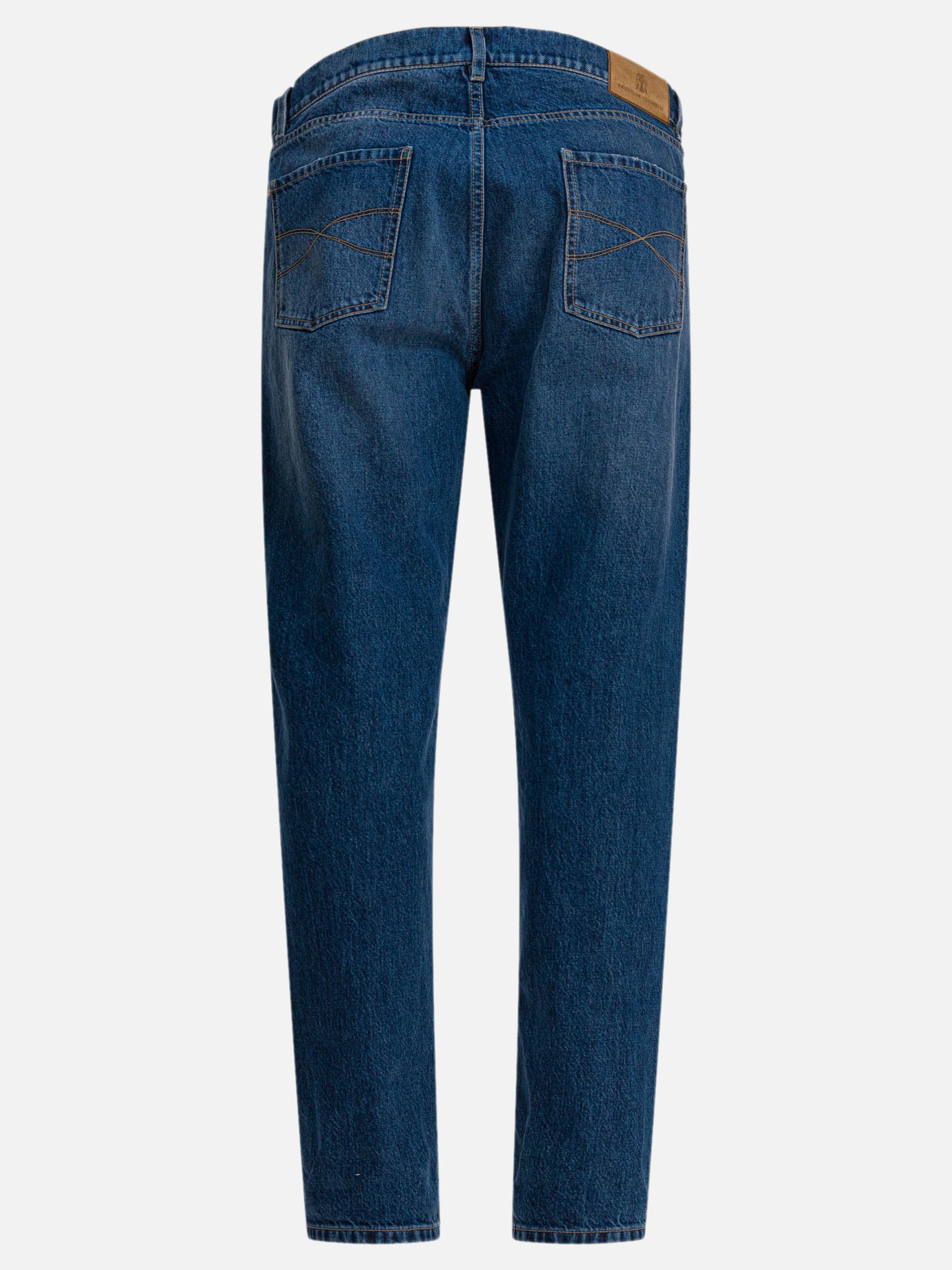 Straight-leg jeans Denim  Blue - Brunello Cucinelli Men | PDP | VIETTI Online Store | thumbnail_2