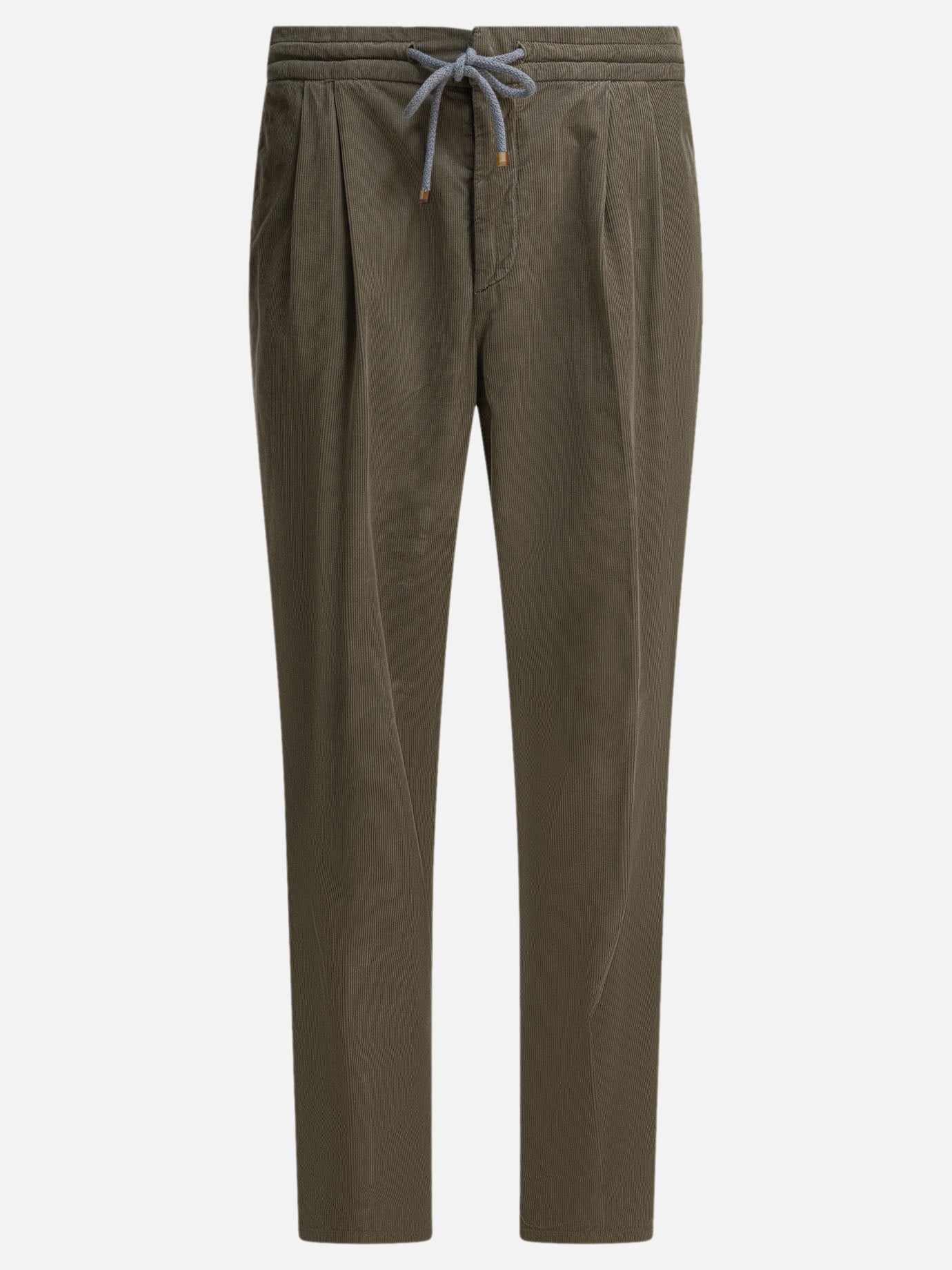 Leisure trousers Solid colour  Green - Brunello Cucinelli Men | PDP | VIETTI Online Store | Zoom-Modal
