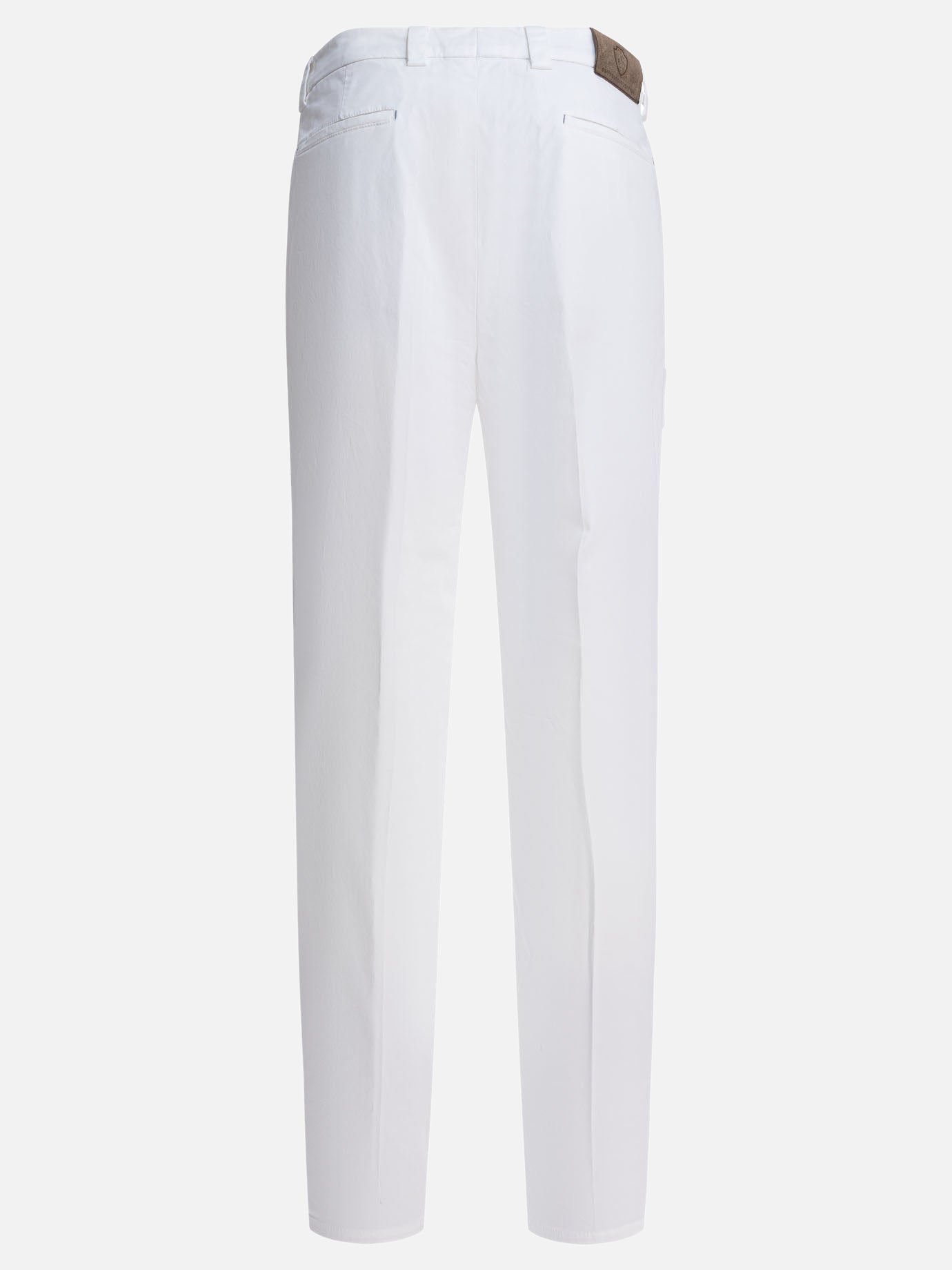 Leisure trousers Solid colour  White - Brunello Cucinelli Men | PDP | VIETTI Online Store | thumbnail_2