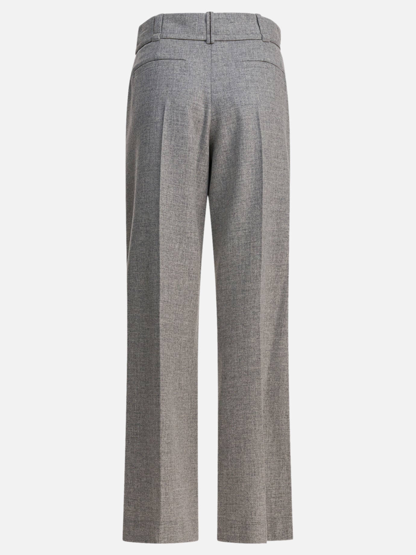Leisure trousers Solid colour  Grey - Brunello Cucinelli Women | PDP | VIETTI Online Store | thumbnail_2