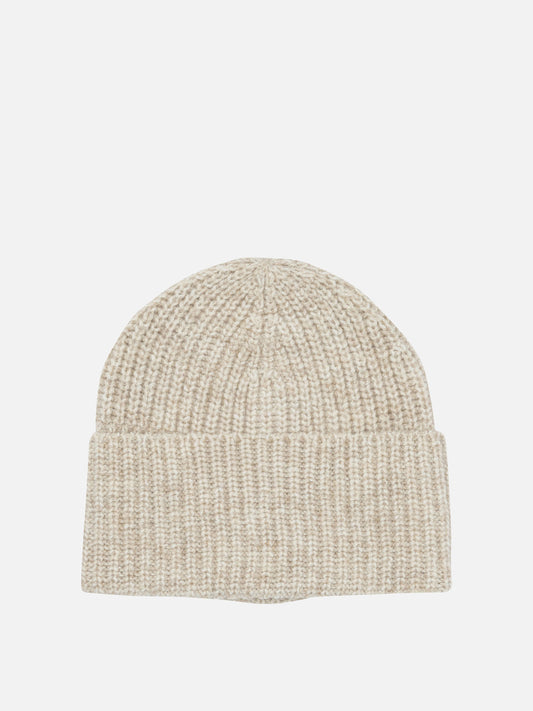 Beanies 32% virgin wool 18% alpaca 16% cashmere 14% cotton 12% polyamide 5% silk 3% wool  Beige - Brunello Cucinelli Men | PDP | VIETTI Online Store | 2
