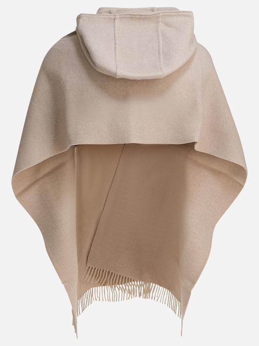 Fringed scarves 59% wool 41% cashmere  Beige - Brunello Cucinelli Women | PLP | VIETTI Online Store | 2
