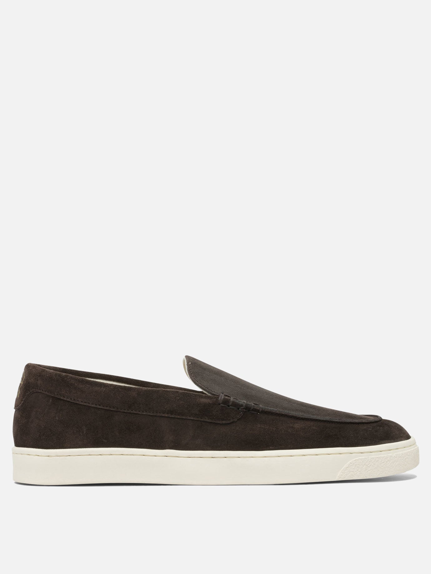Mocassini 100% suede - 100% rubber  Marrone - Brunello Cucinelli Uomo | PDP | VIETTI Online Store | Zoom-Modal
