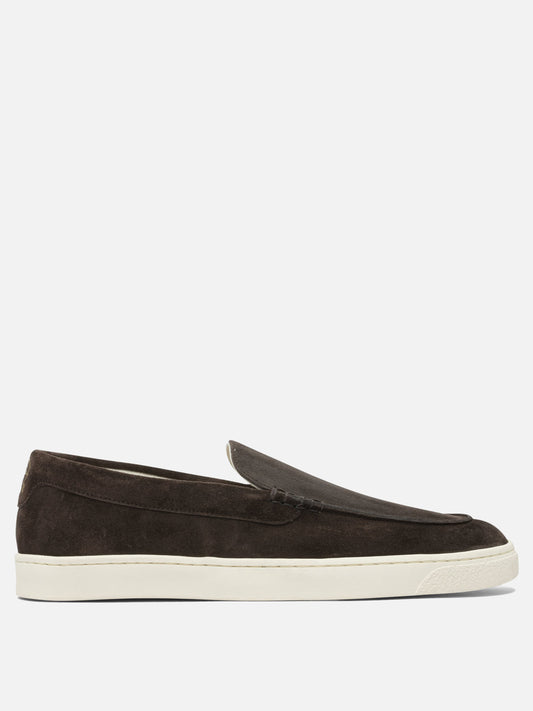 Mocassini 100% suede - 100% rubber  Marrone - Brunello Cucinelli Uomo | VIETTI Online Store 
