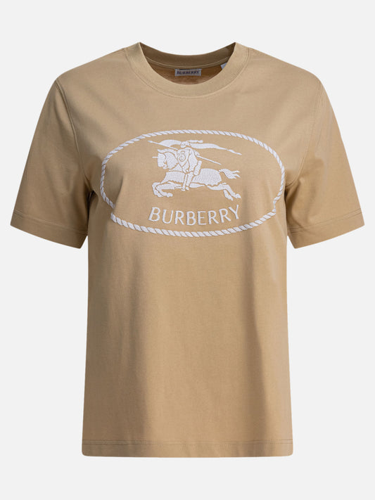 Burberry T-shirt with Knight Stamp 12539255_S Beige 1