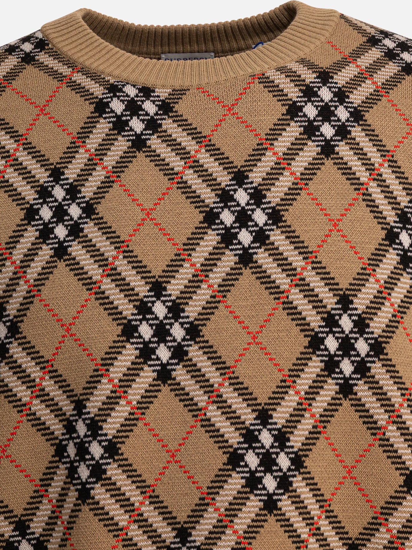 Maglioni girocollo Check  Beige - Burberry Uomo | PDP | VIETTI Online Store | Zoom-Modal_3
