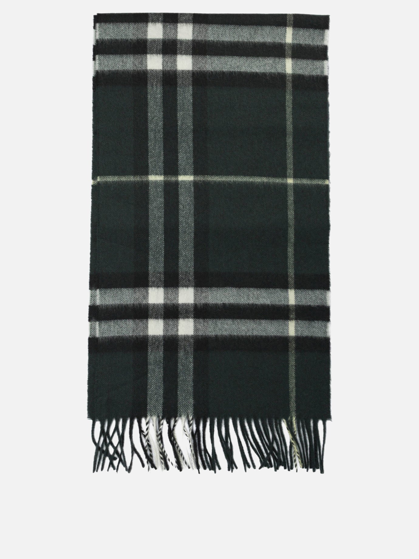 Fringed scarves 100% cashmere  Black - Burberry Women | PDP | VIETTI Online Store | Zoom-Modal
