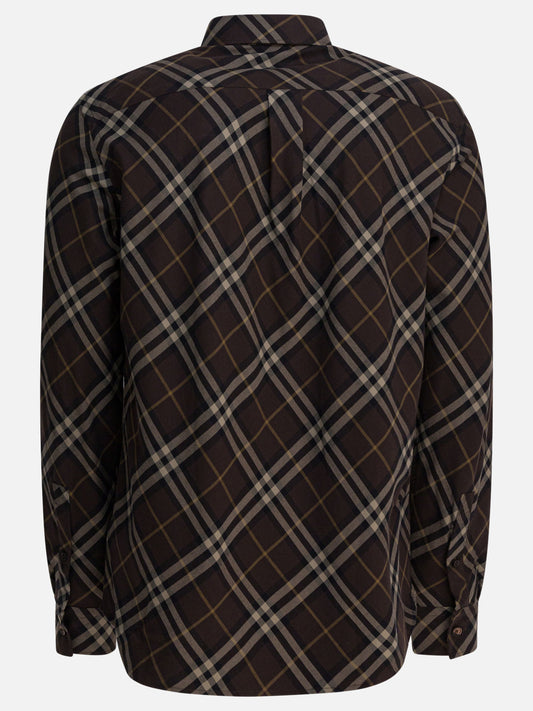 Camicie casual Check  Marrone - Burberry Uomo | VIETTI Online Store | 2
