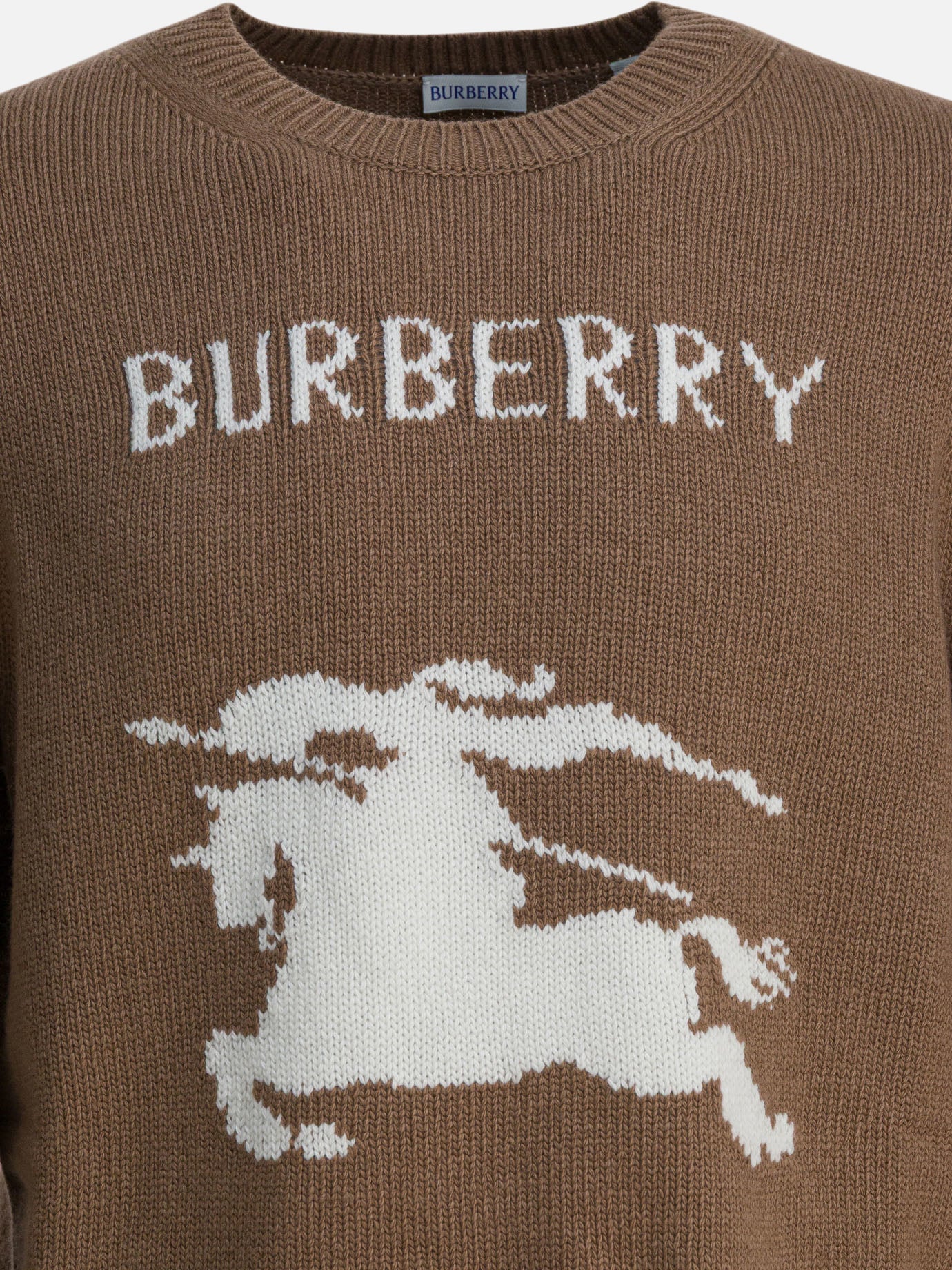 Crewneck sweaters Logo  Beige - Burberry Men | PDP | VIETTI Online Store | Zoom-Modal_3

