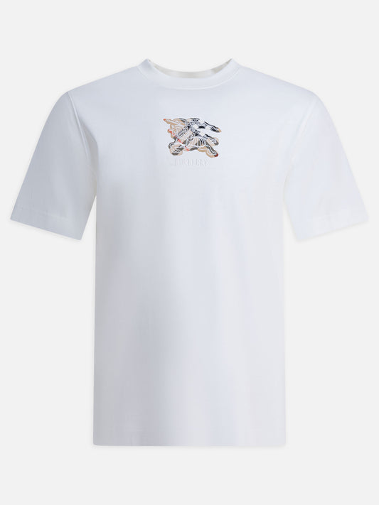 T-shirt girocollo Logo  Bianco - Burberry Uomo | PDP | VIETTI Online Store 
