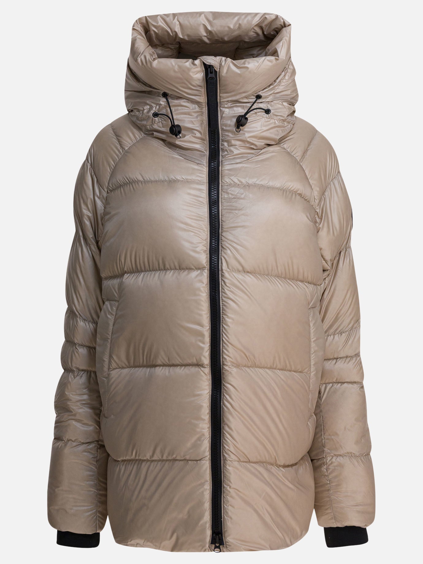 Down jackets Logo  Beige - Canada Goose Women | PDP | VIETTI Online Store | Zoom-Modal
