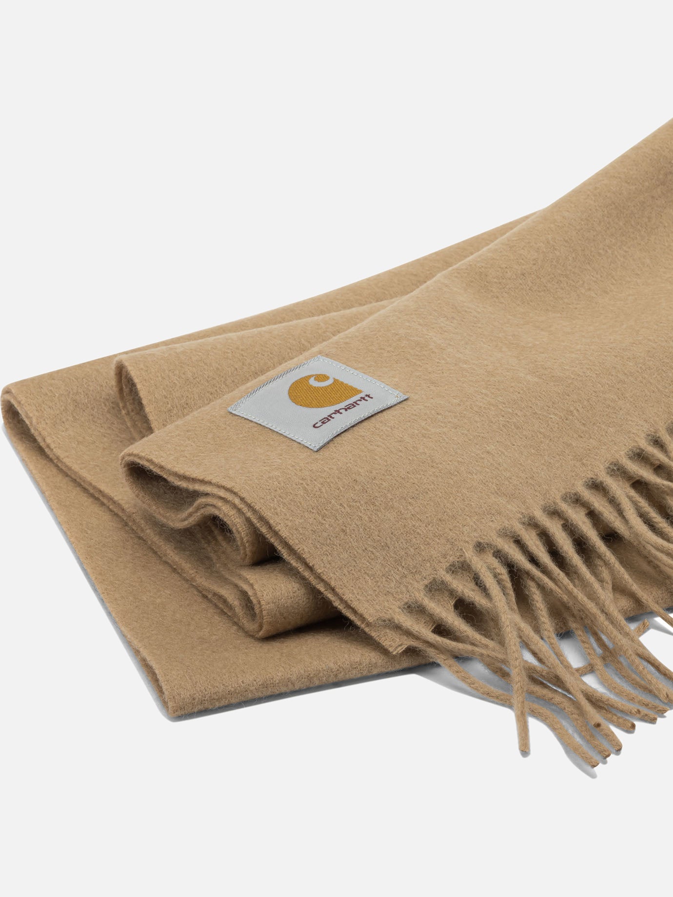 Fringed scarves 100% wool  Beige - Carhartt WIP Men | PDP | VIETTI Online Store | Zoom-Modal_2
