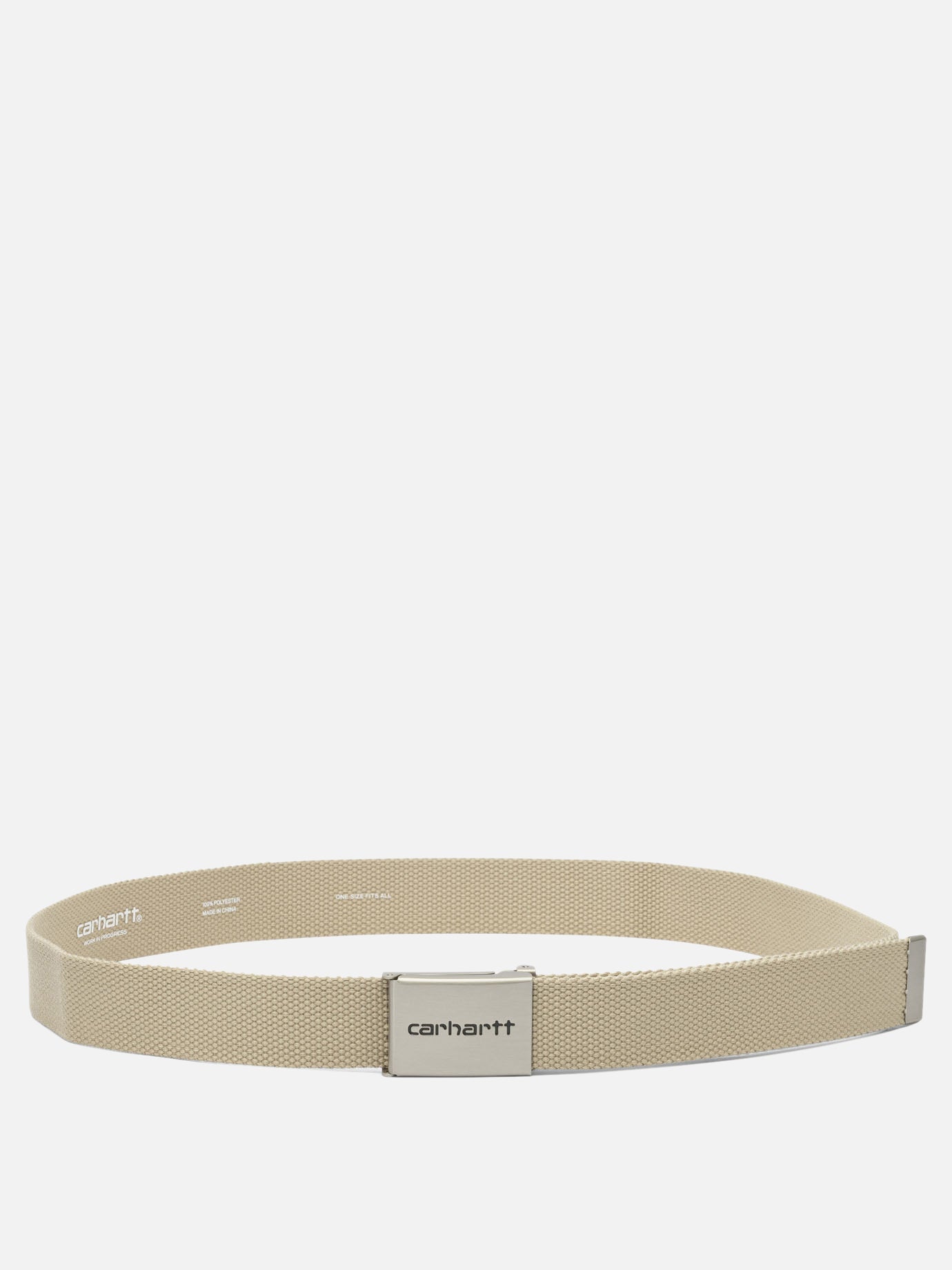 Fabric belts 100% polyester  Beige - Carhartt WIP Men | PDP | VIETTI Online Store | Zoom-Modal

