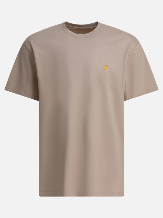 Crewneck t-shirts Logo  Beige - Carhartt WIP Men | PLP | VIETTI Online Store 
