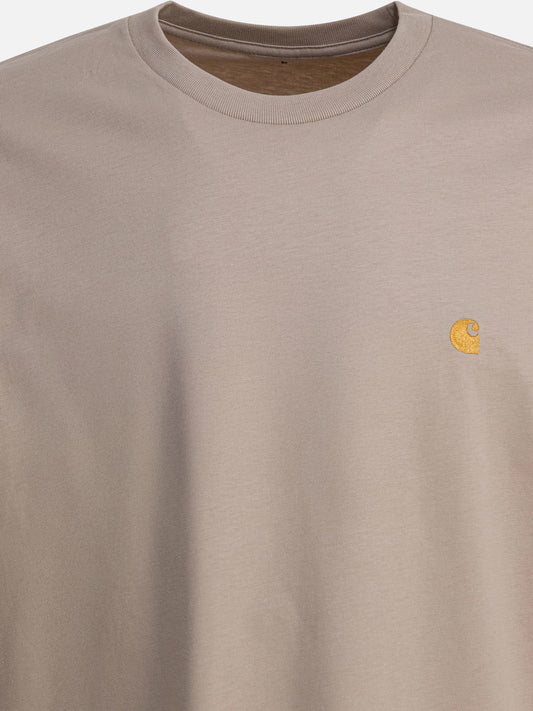 Crewneck t-shirts Logo  Beige - Carhartt WIP Men | PLP | VIETTI Online Store | 2
