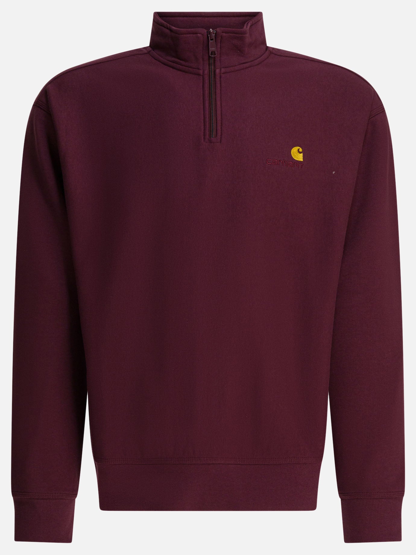 Half zip sweatshirts Logo  Bordeaux - Carhartt WIP Men | PDP | VIETTI Online Store | Zoom-Modal
