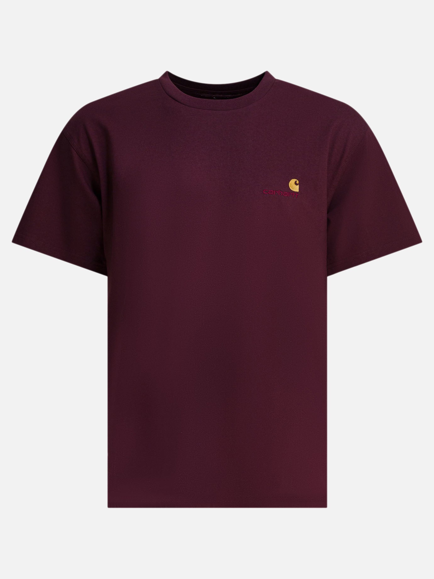 Crewneck t-shirts Logo  Bordeaux - Carhartt WIP Men | PDP | VIETTI Online Store | Zoom-Modal

