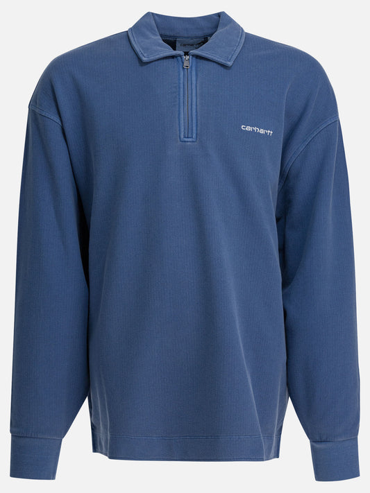 Felpe con mezza zip Logo  Blu - Carhartt WIP Uomo | PLP | VIETTI Online Store 
