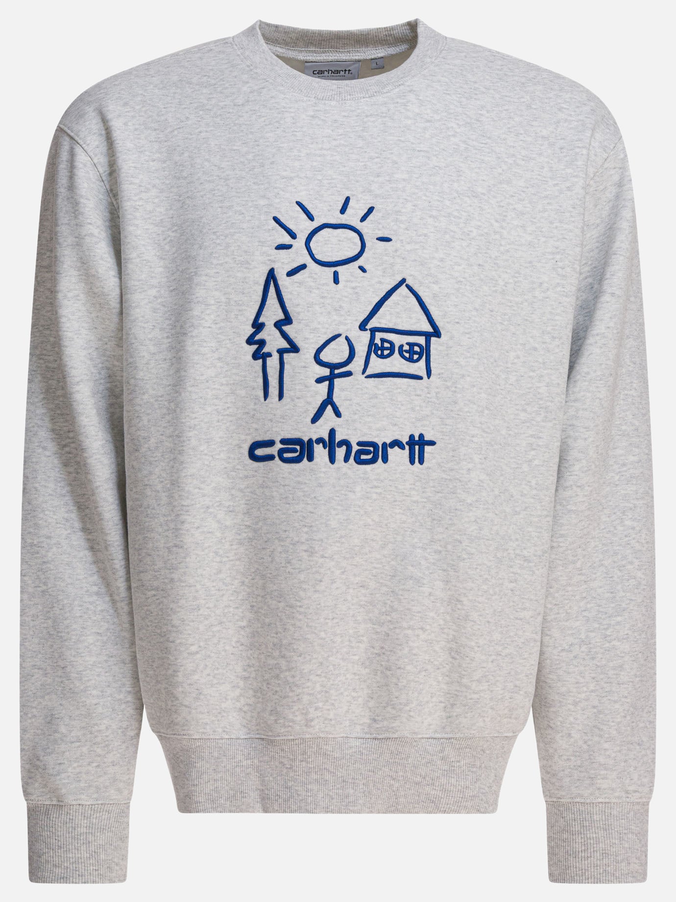 Felpe girocollo Logo  Grigio - Carhartt WIP Uomo | PDP | VIETTI Online Store | Zoom-Modal
