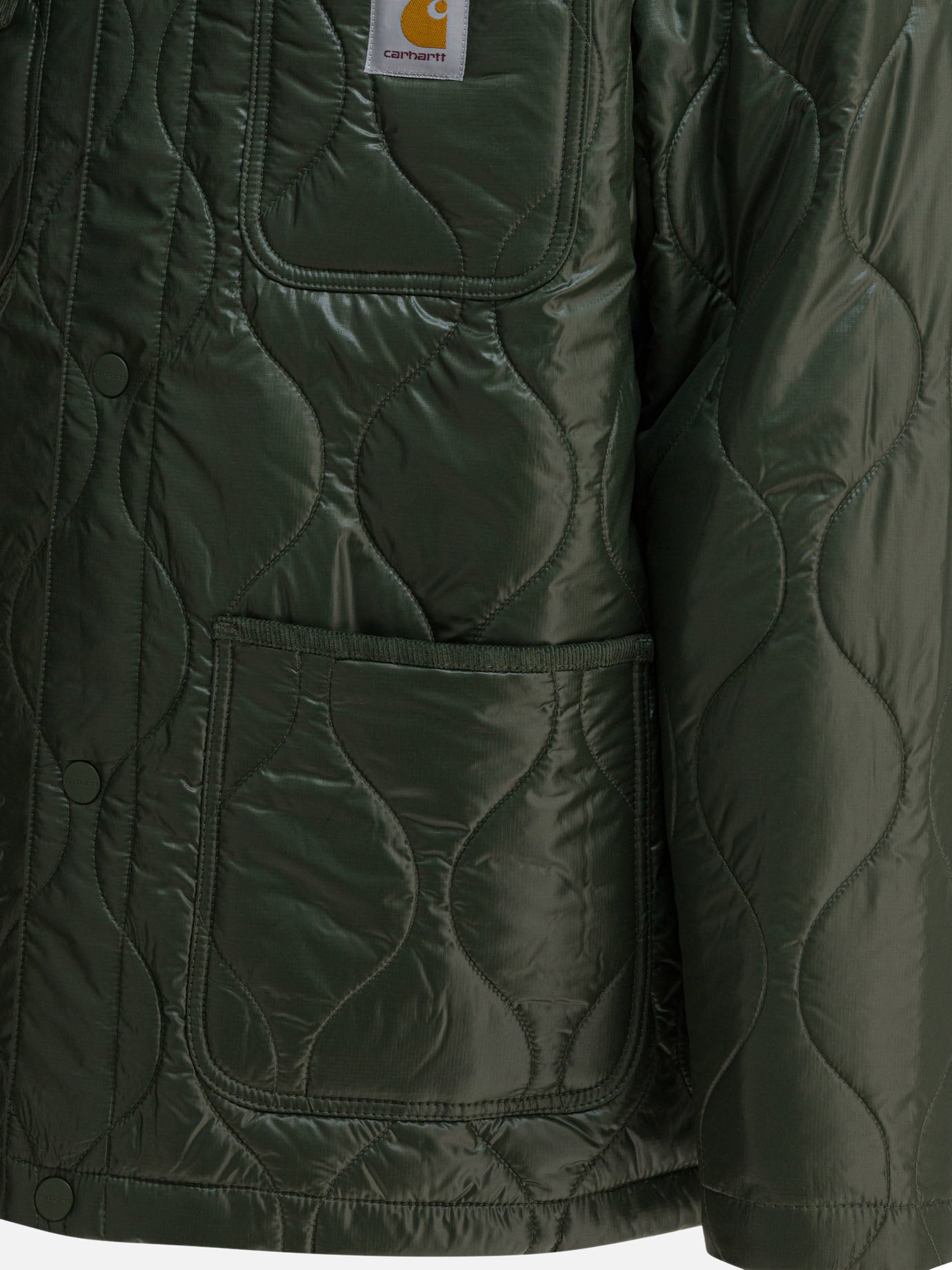 Quilted & Utility Jackets Logo  Green - Carhartt WIP Men | PDP | VIETTI Online Store | Zoom-Modal_4
