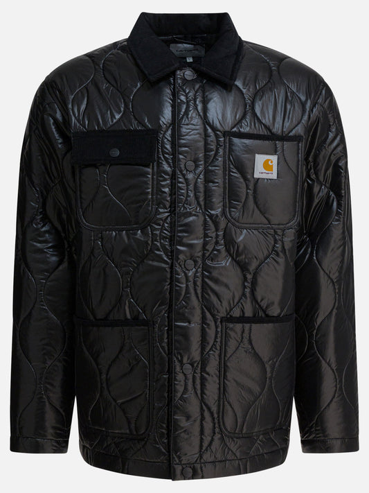 Quilted & Utility Jackets Logo  Black - Carhartt WIP Men | PLP | VIETTI Online Store 
