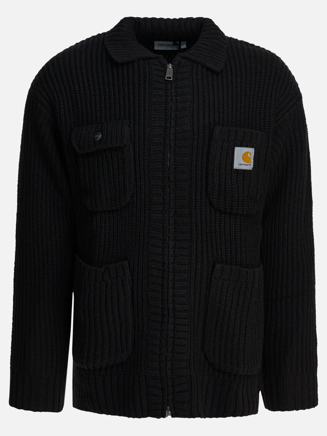 Quilted & Utility Jackets Logo  Black - Carhartt WIP Men | PDP | VIETTI Online Store | thumbnail