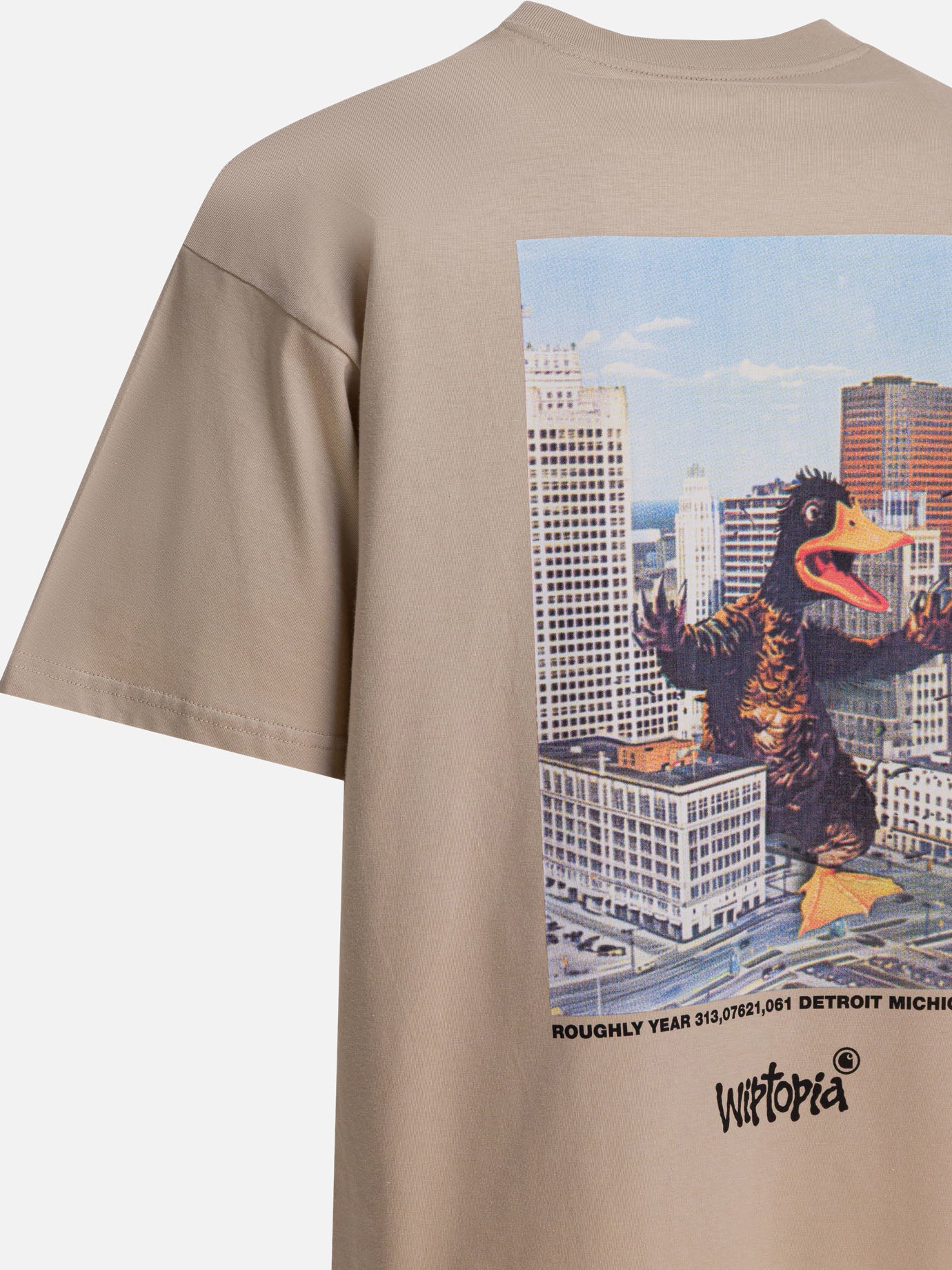 Crewneck t-shirts Logo  Beige - Carhartt WIP Men | PDP | VIETTI Online Store | thumbnail_4