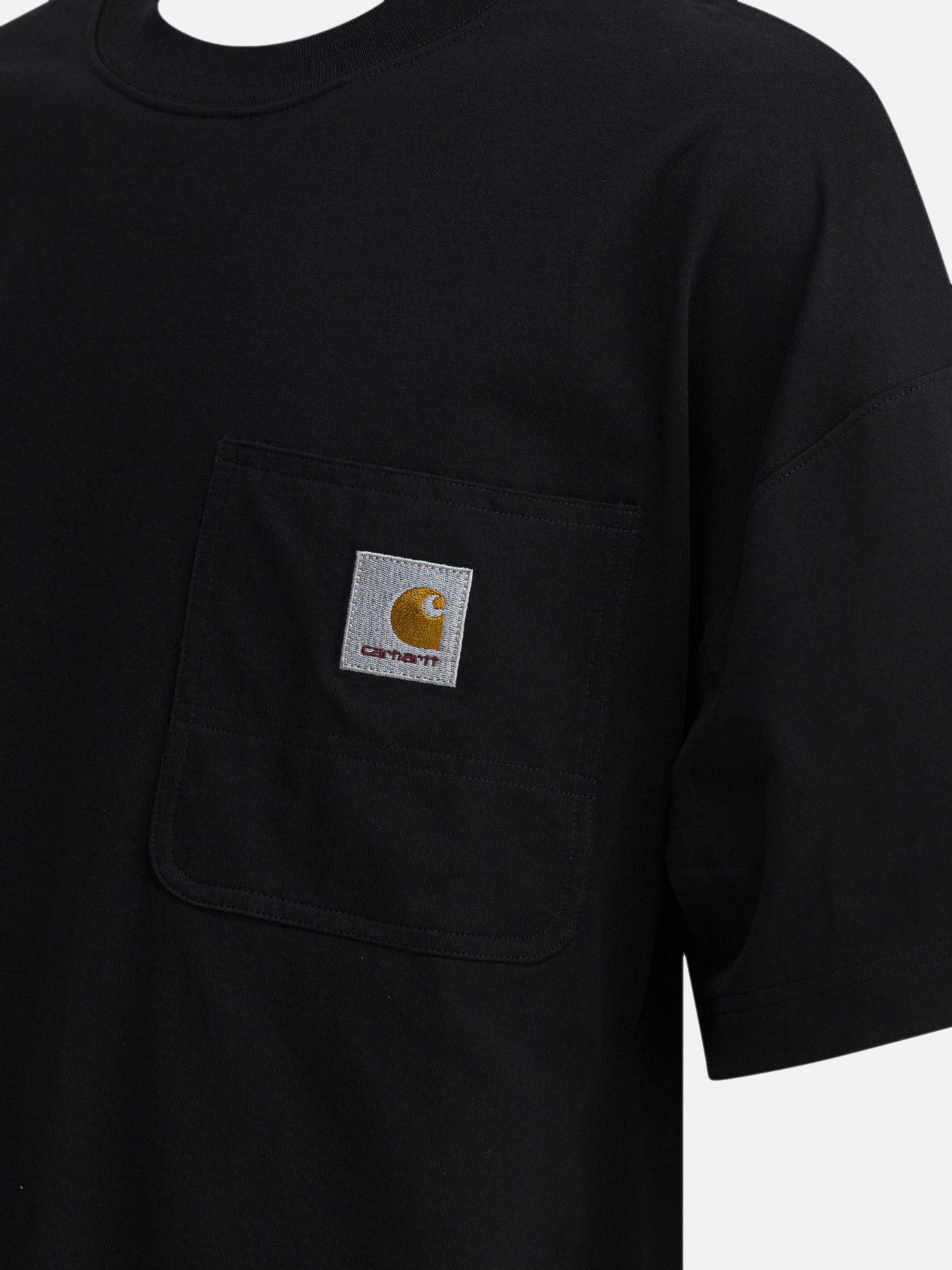 T-shirt girocollo Logo  Nero - Carhartt WIP Uomo | PDP | VIETTI Online Store | thumbnail_4