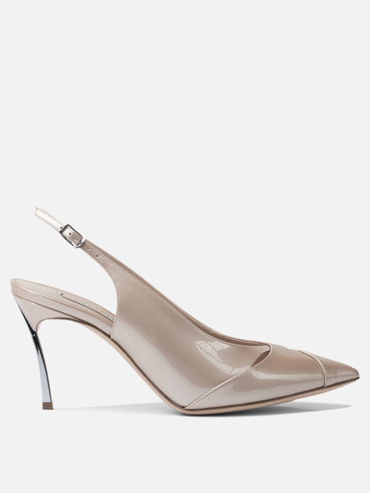 Slingback 100% leather - 100% leather  Rosa - Casadei Donna | PDP | VIETTI Online Store 

