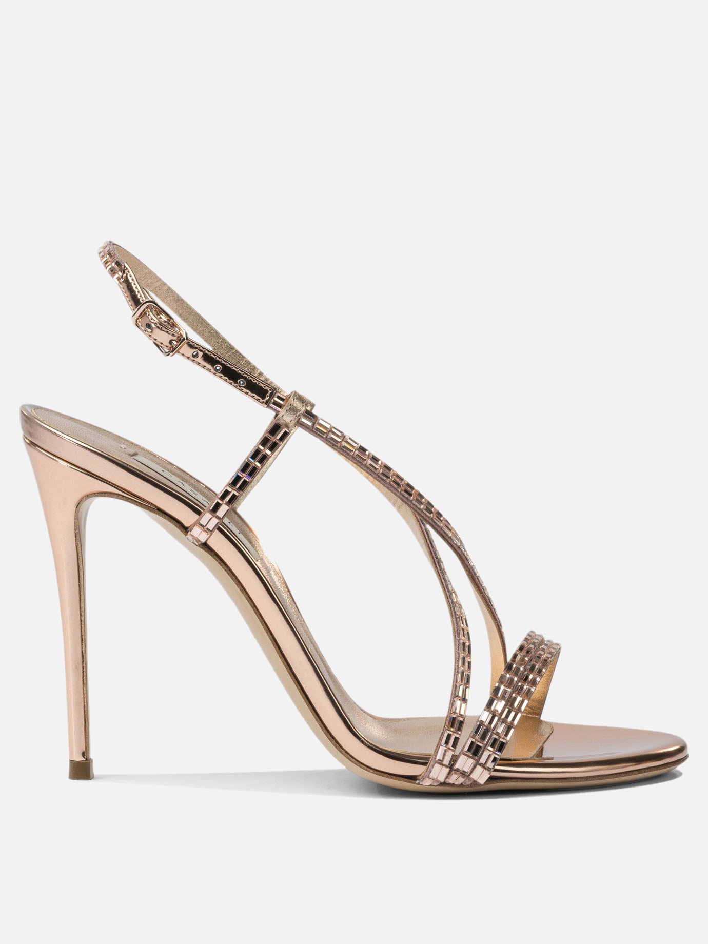 Heeled sandals 100% leather - 100% leather  Pink - Casadei Women | PDP | VIETTI Online Store | Zoom-Modal
