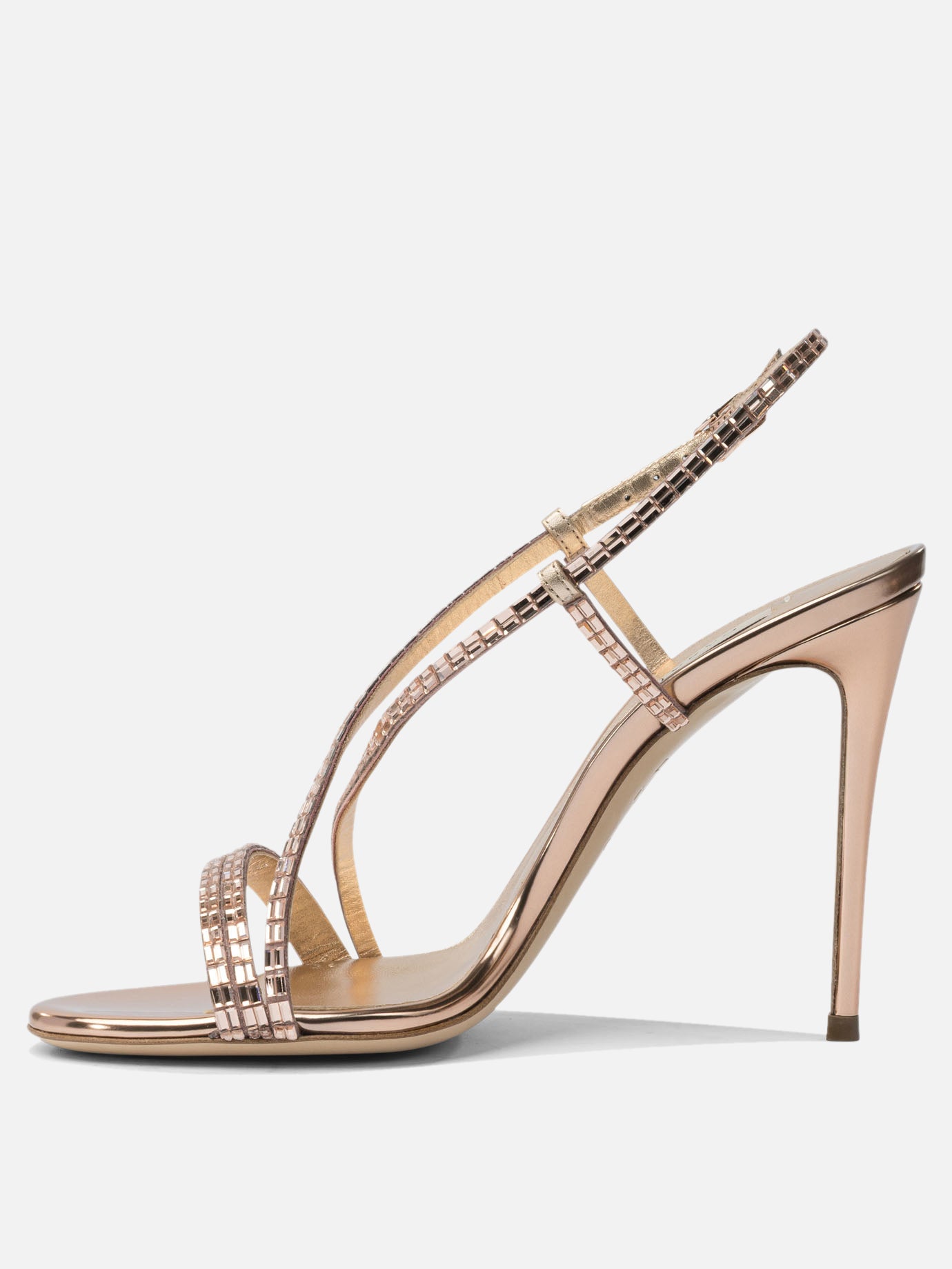 Heeled sandals 100% leather - 100% leather  Pink - Casadei Women | PDP | VIETTI Online Store | thumbnail_3