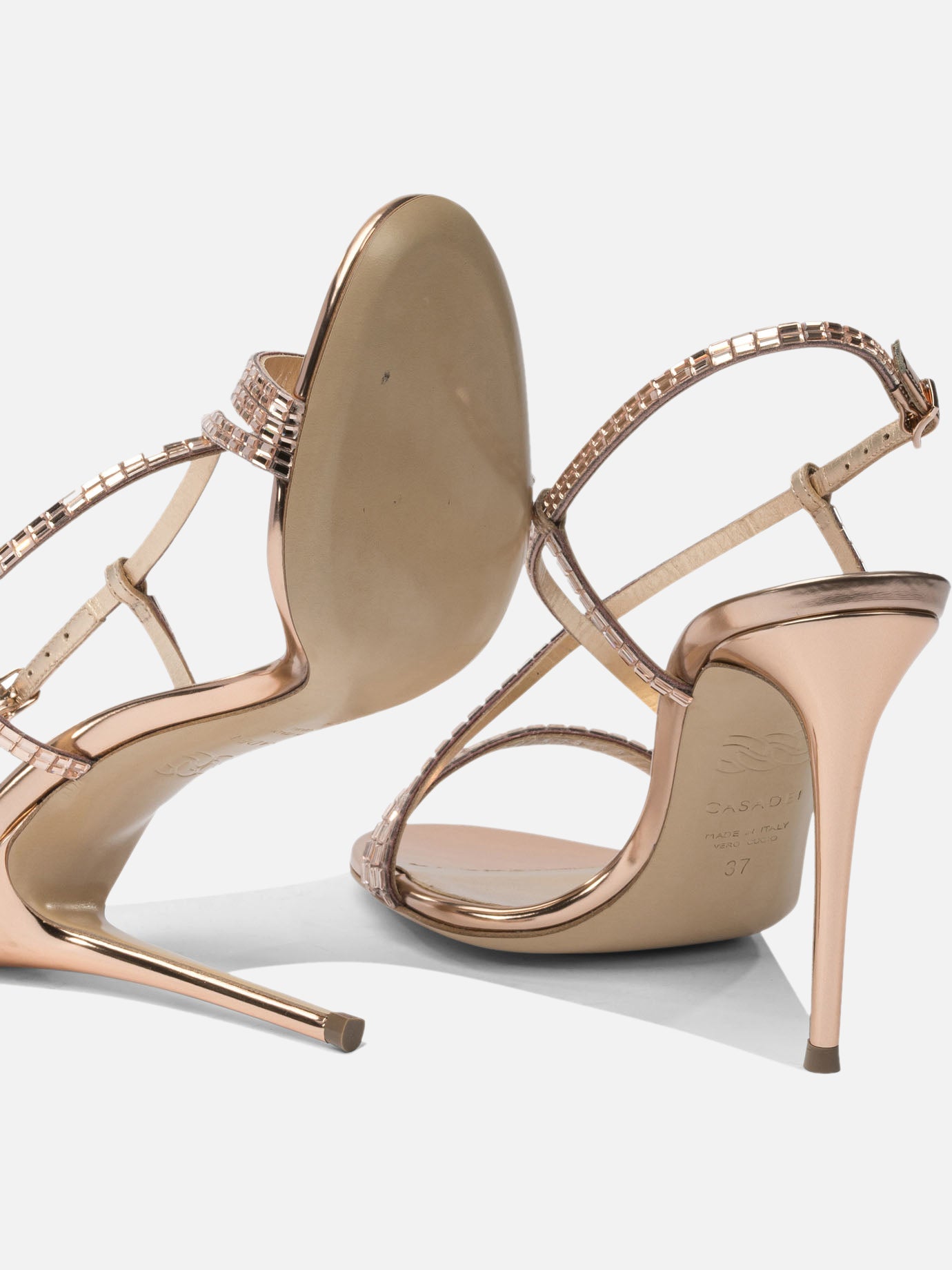 Heeled sandals 100% leather - 100% leather  Pink - Casadei Women | PDP | VIETTI Online Store | Zoom-Modal_5
