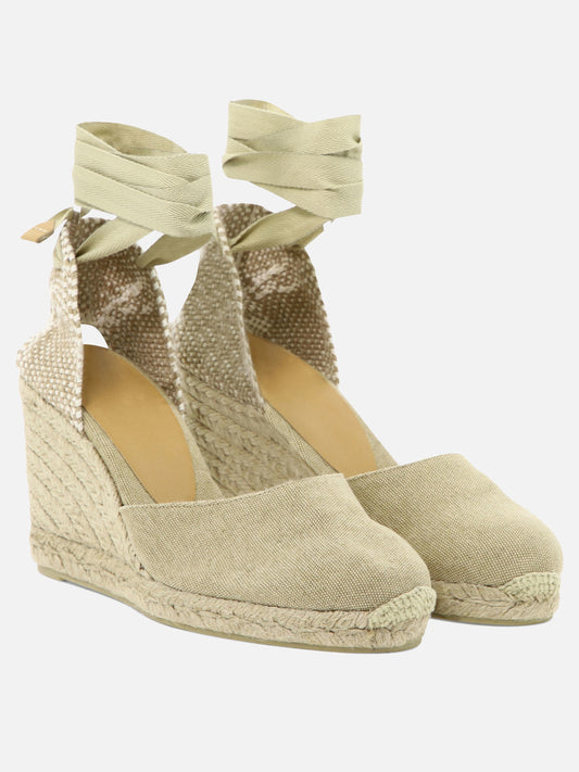 Heeled espadrilles 100% cotton - 100% rubber  Beige - Castañer Women | PDP | VIETTI Online Store | 2

