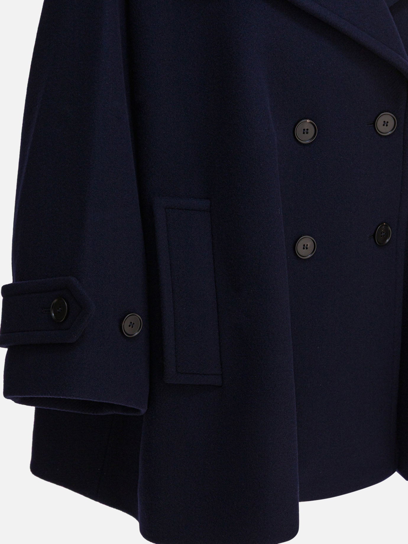 Chloé Double-breasted wool coat Blue