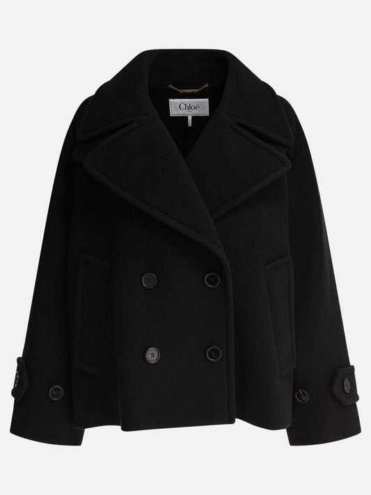 Chloé Short wool coat 11708354_36 Black 1