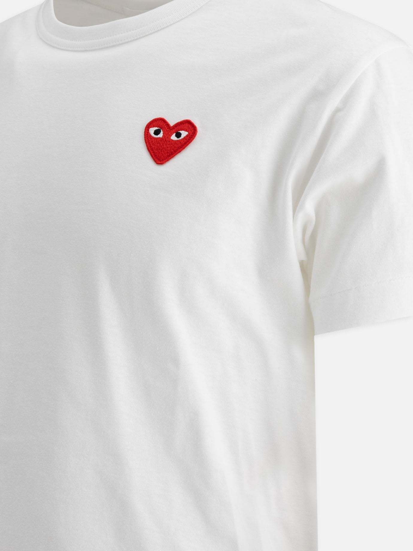 Crewneck t-shirts Logo  White - Comme Des Garçons Play Men | PDP | VIETTI Online Store | thumbnail_4