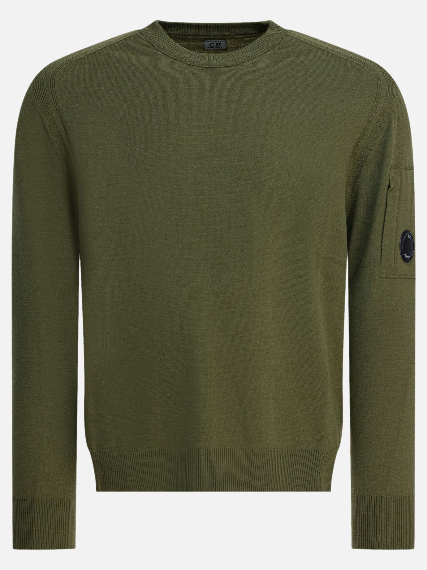 Crewneck sweaters Logo  Green - C.P. Company Men | PDP | VIETTI Online Store | Zoom-Modal

