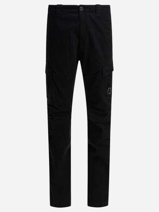 Pantaloni cargo & parachute Solid colour  Nero - C.P. Company Uomo | PDP | VIETTI Online Store 
