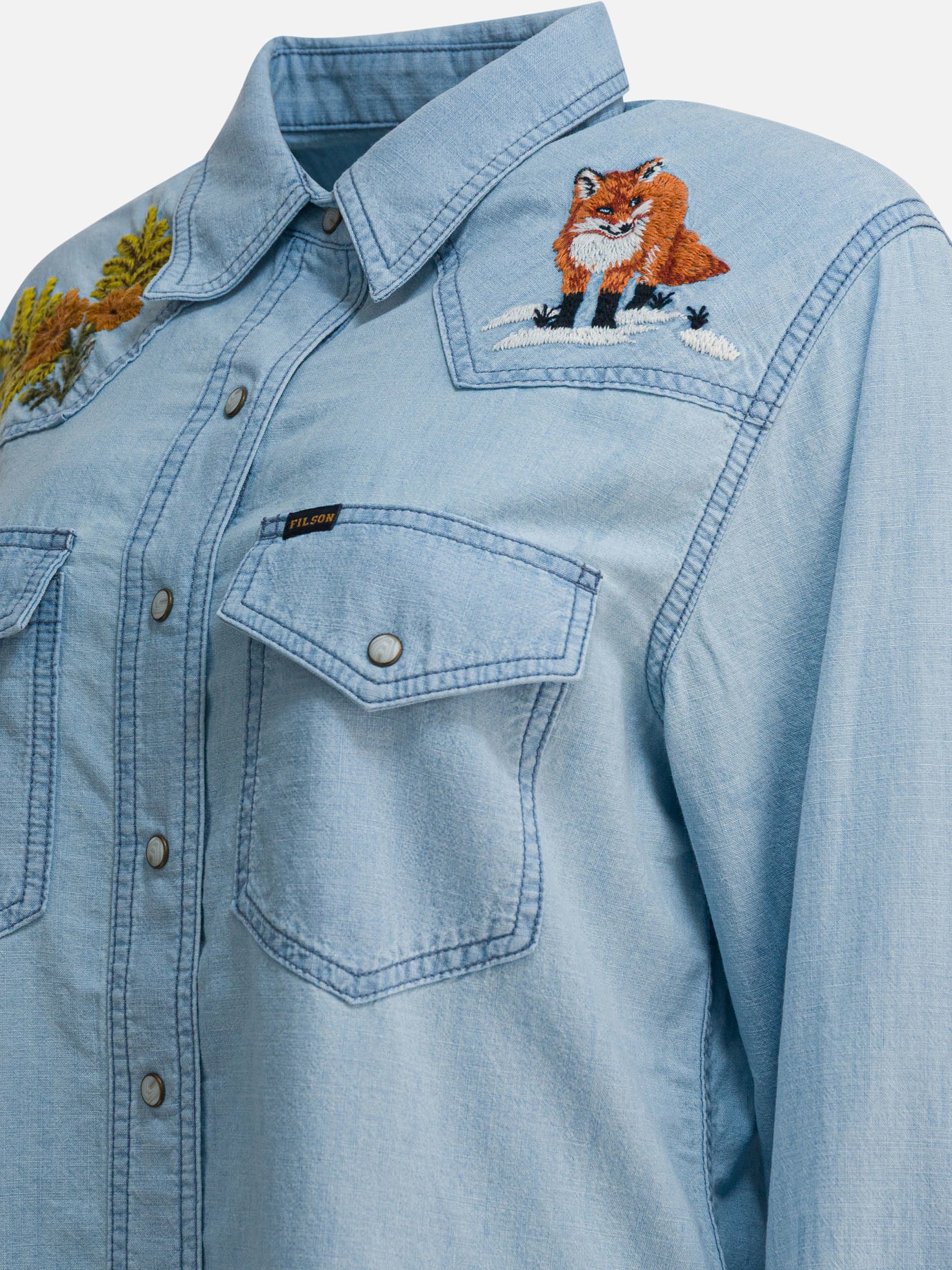 Camicie casual Solid colour  Azzurro - Filson Donna | PDP | VIETTI Online Store | thumbnail_4