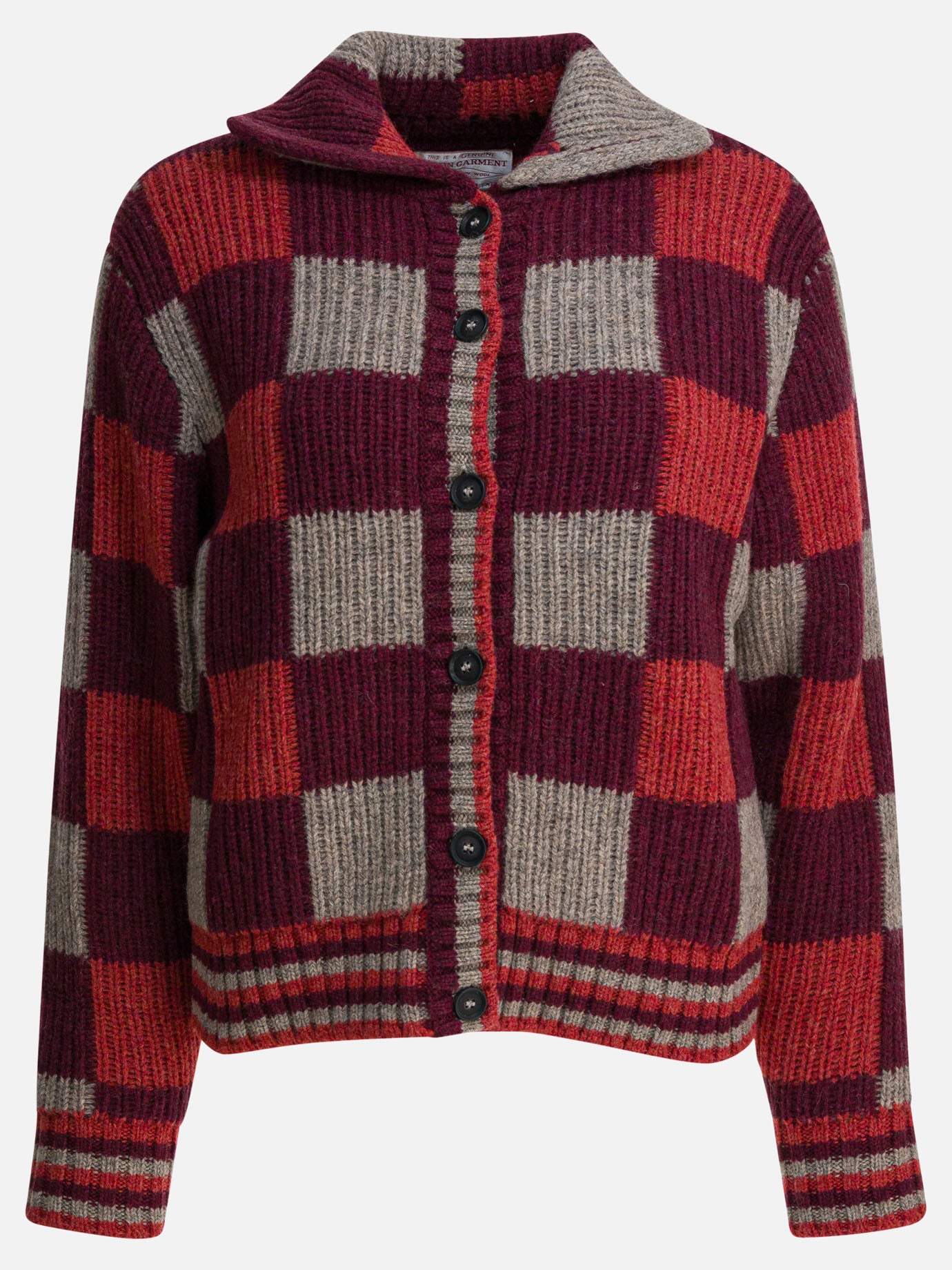 Cardigans Check  Bordeaux - Filson Women | PDP | VIETTI Online Store | Zoom-Modal
