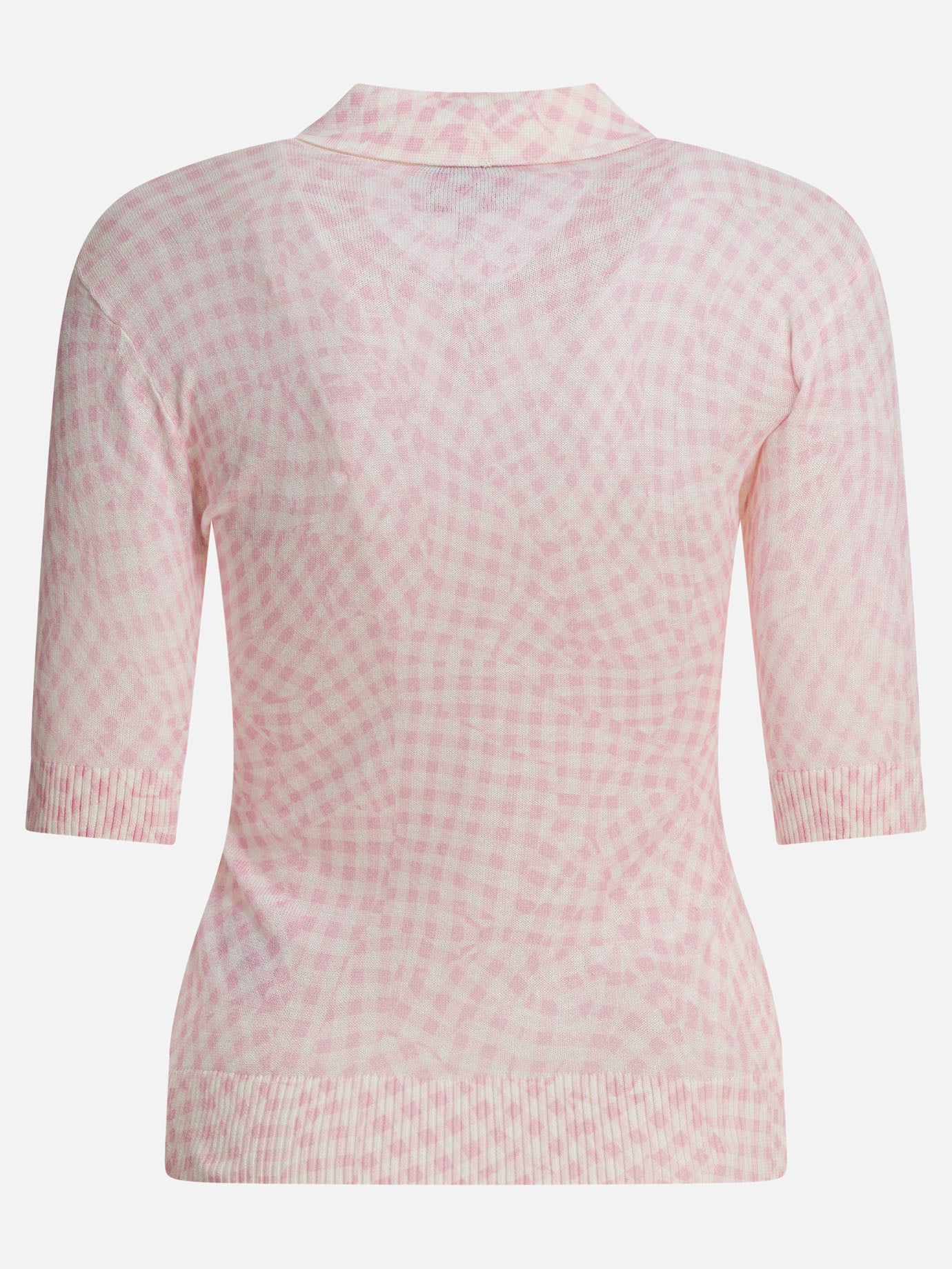 Ganni Polo stampata in cotone 16742250_S Pink thumbnail_2
