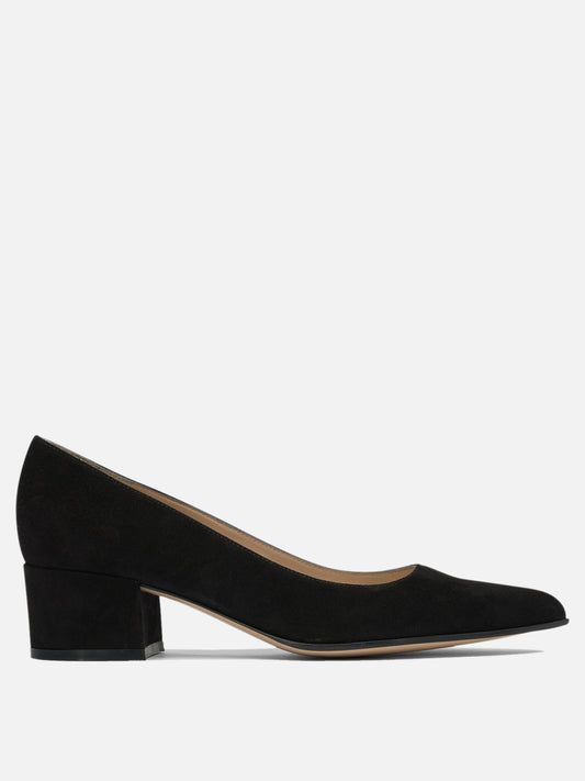 Décolleté 100% suede - 100% leather  Nero - Gianvito Rossi Donna | PLP | VIETTI Online Store 
