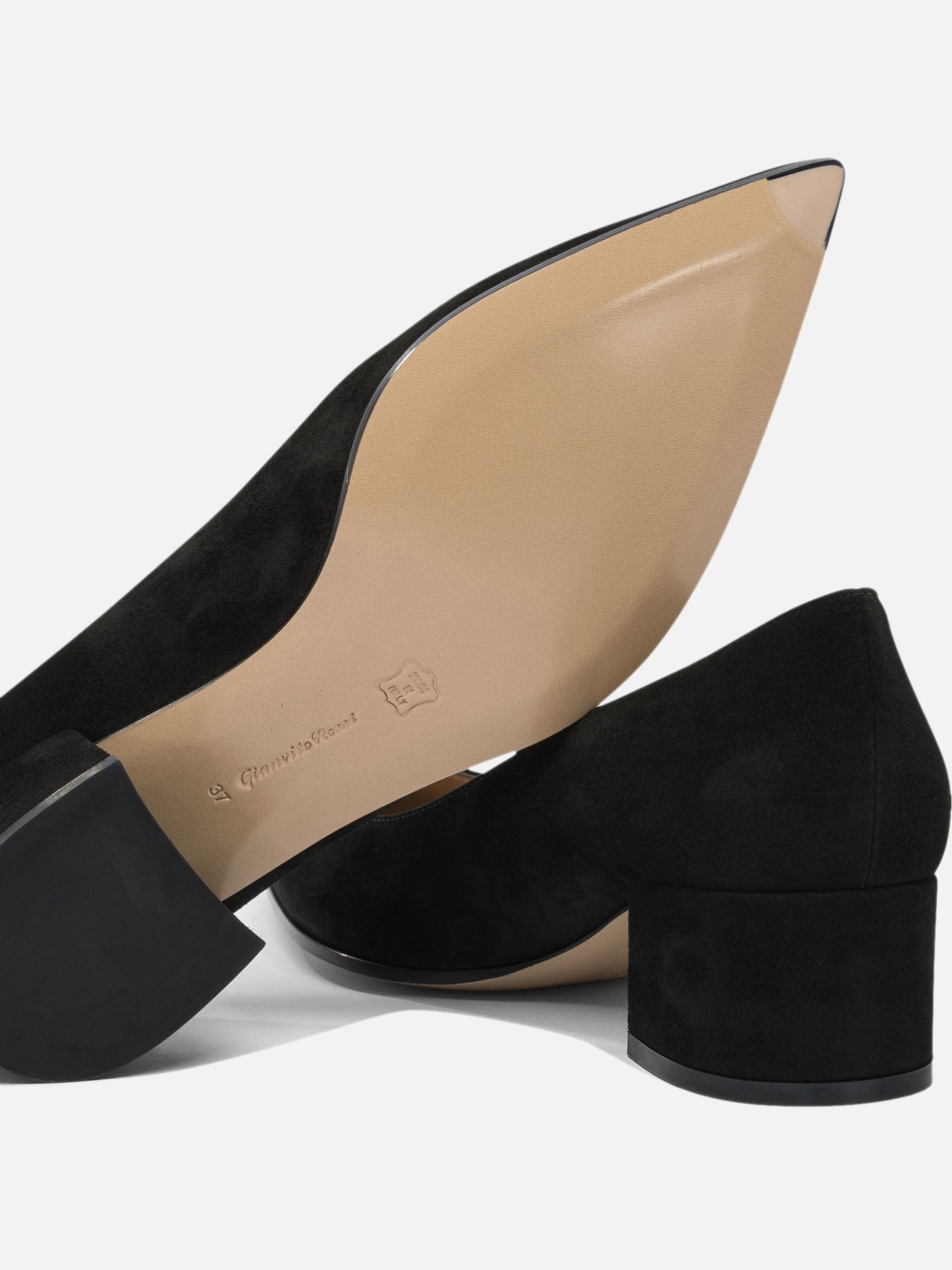 Décolleté 100% suede - 100% leather  Nero - Gianvito Rossi Donna | PDP | VIETTI Online Store | thumbnail_5