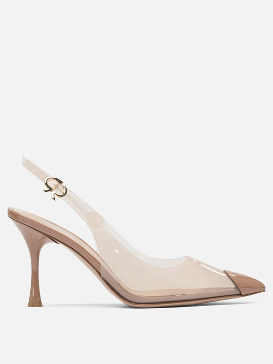 Slingback 100% polyurethane - 100% leather  Beige - Gianvito Rossi Donna | PLP | VIETTI Online Store 

