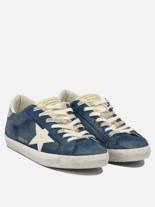 Low top sneakers 79% cow leather 17% polyurethane 4% goat leather - 100% rubber  Blue - Golden Goose Men | PDP | VIETTI Online Store | 2
