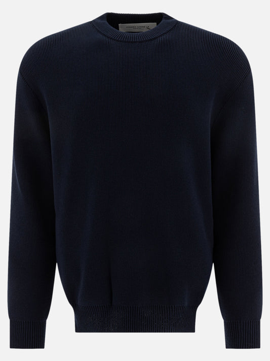 Golden Goose Maglione girocollo con logo 15314943_M Blue 1