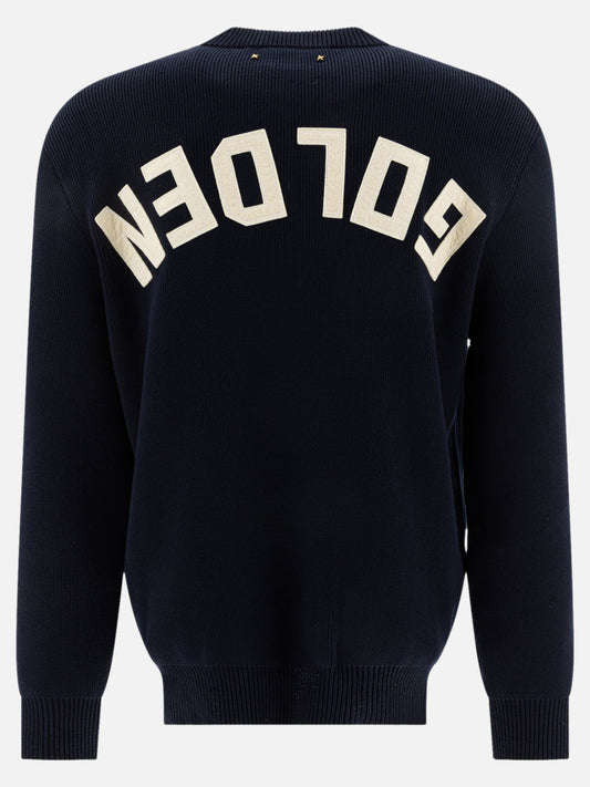 Golden Goose Maglione girocollo con logo 15314943_M Blue 2