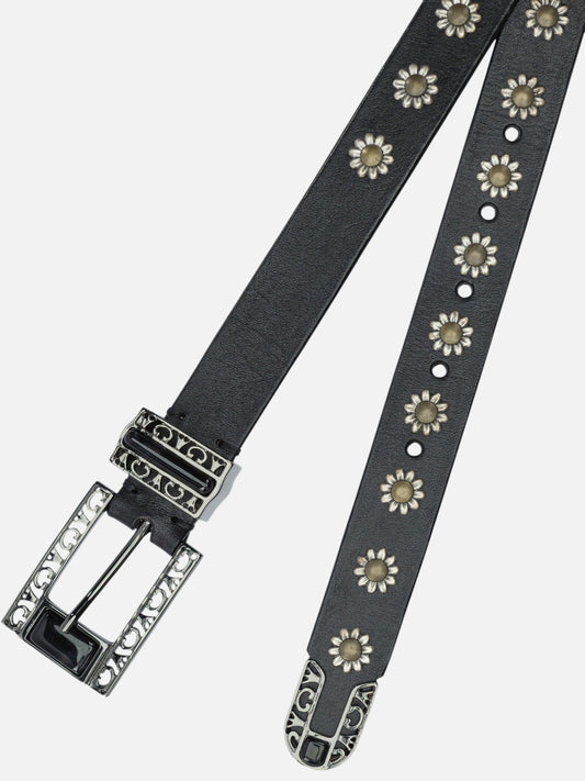 Leather belts Solid colour  Black - Golden Goose Women | PDP | VIETTI Online Store | 2
