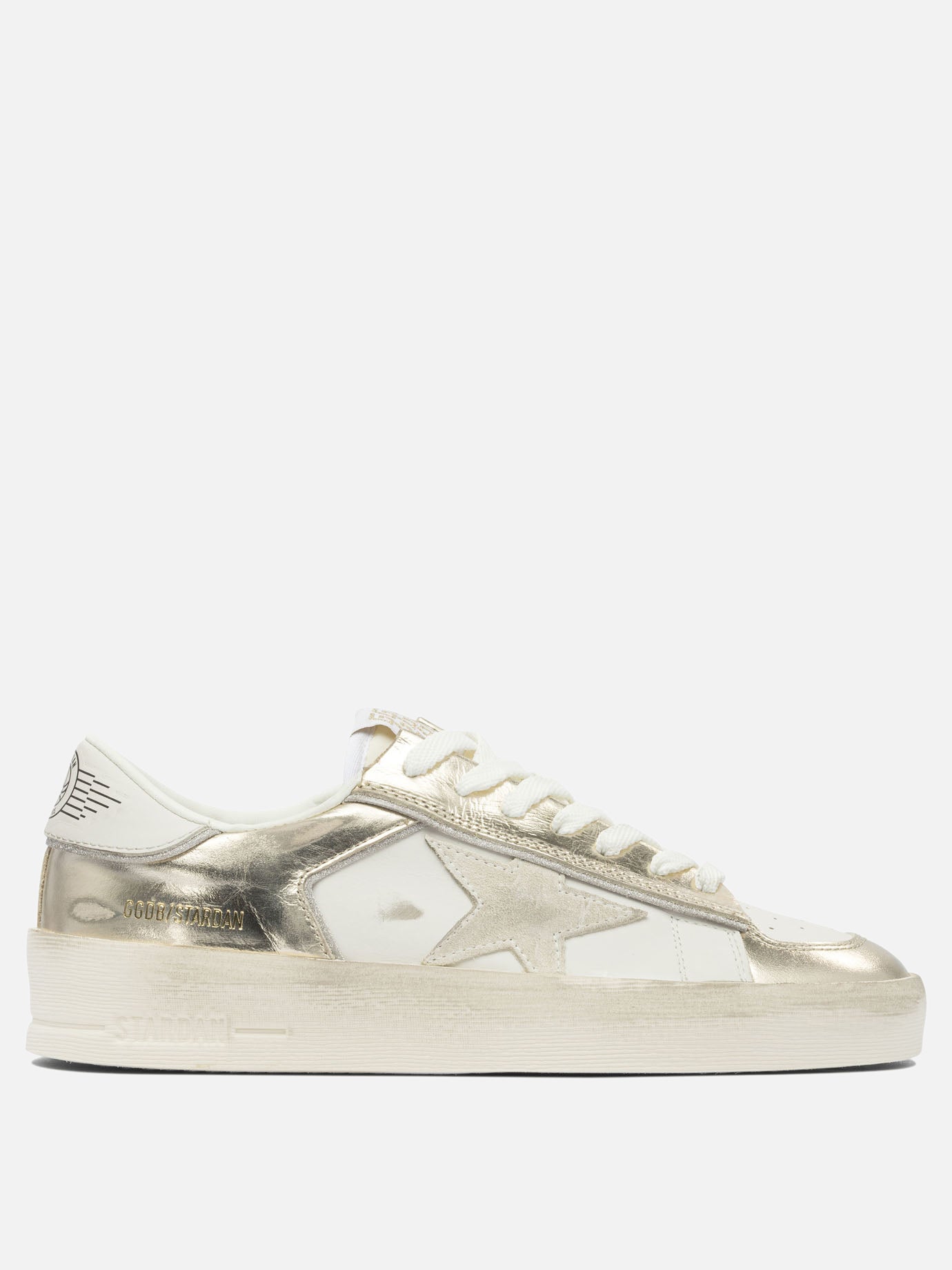 Sneaker basse 82% cow leather 10% polyamide 5% polyurethane 3% polyester - 100% rubber  Argento - Golden Goose Donna | PDP | VIETTI Online Store | Zoom-Modal
