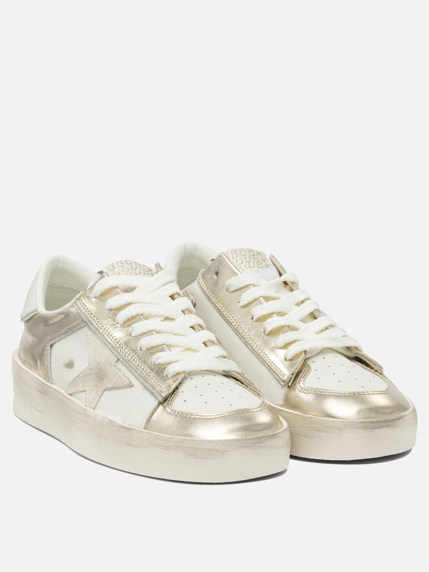 Sneaker basse 82% cow leather 10% polyamide 5% polyurethane 3% polyester - 100% rubber  Argento - Golden Goose Donna | PDP | VIETTI Online Store | Zoom-Modal_2
